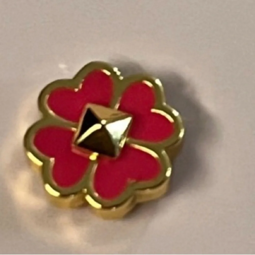 Kate Spade Pink Pepe Flower Spades And Studs Enamel Earrings